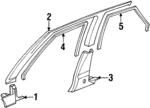 83111SK7A23ZA - Body: Cowl Trim for Acura Image