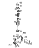 68270259AA - : Suspension Shock Absorber, Left for Mopar Image
