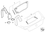 54347117751 - : Set Of Mounts F Wind Deflector, Trunk Lid for BMW Image
