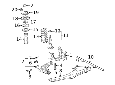 Suspension Components for 2004 Toyota MR2 Spyder #0