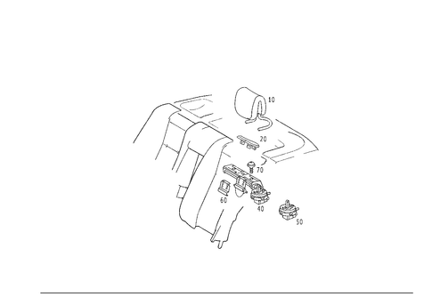 Head Restraint for 2000 Mercedes-Benz S430 #0