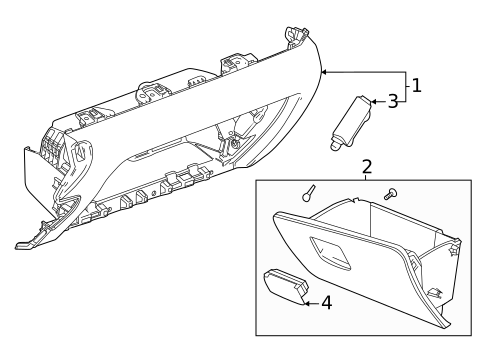 Glove Box for 2026 GMC Terrain #0