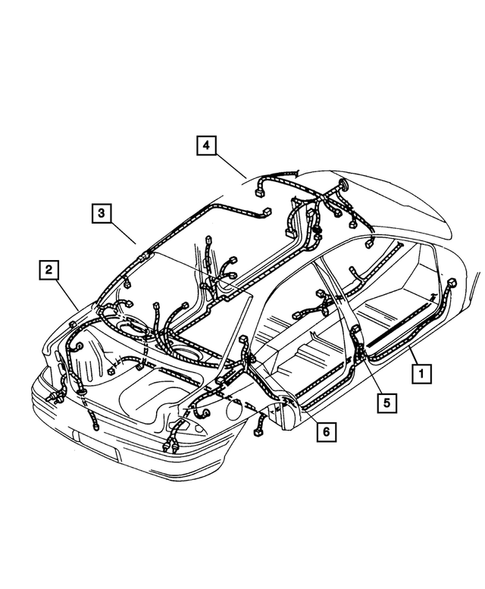 Wiring-Body & Accessories for 2004 Dodge Neon #0