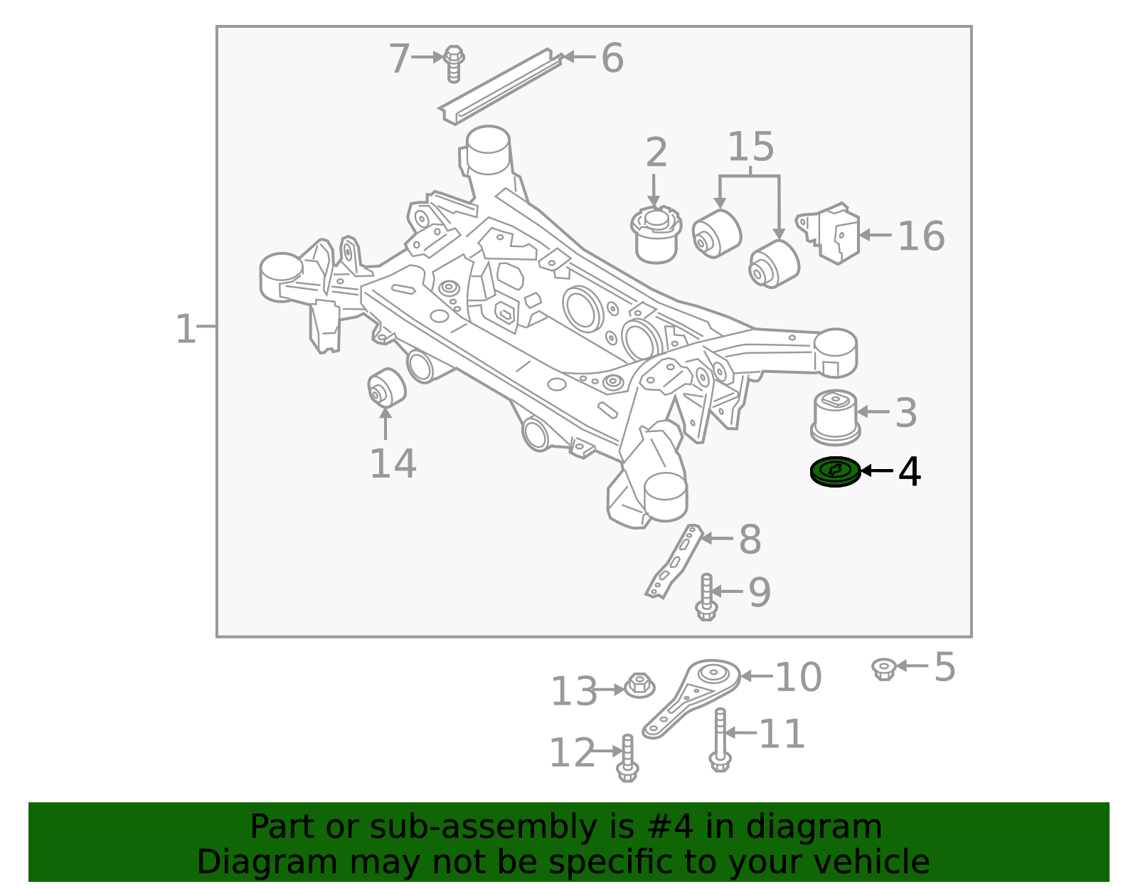 2017-2021 Genesis Suspension Cross-Member Stopper 55485-D2000 | MotorMotor