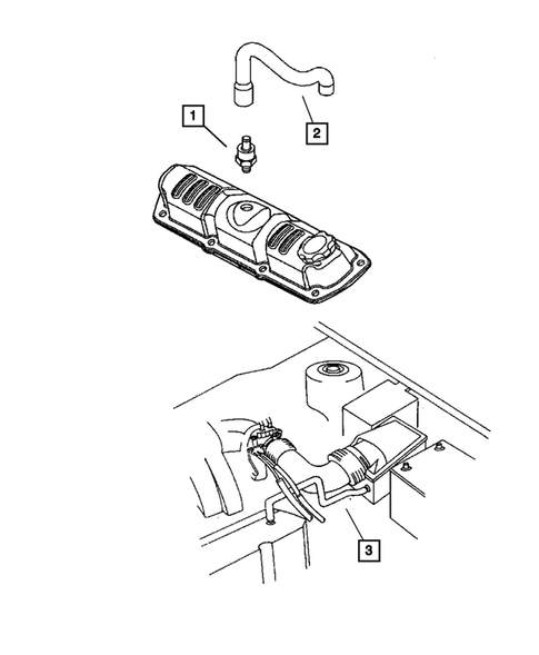 Crankcase Ventilation for 2005 Chrysler Town & Country #0