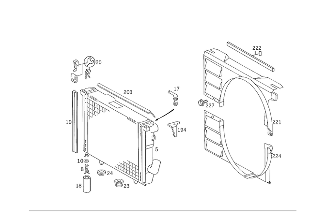 1265041112 - Special Equipment: Rubber Mount for Mercedes-Benz: 190D, 400E, 500E Image image
