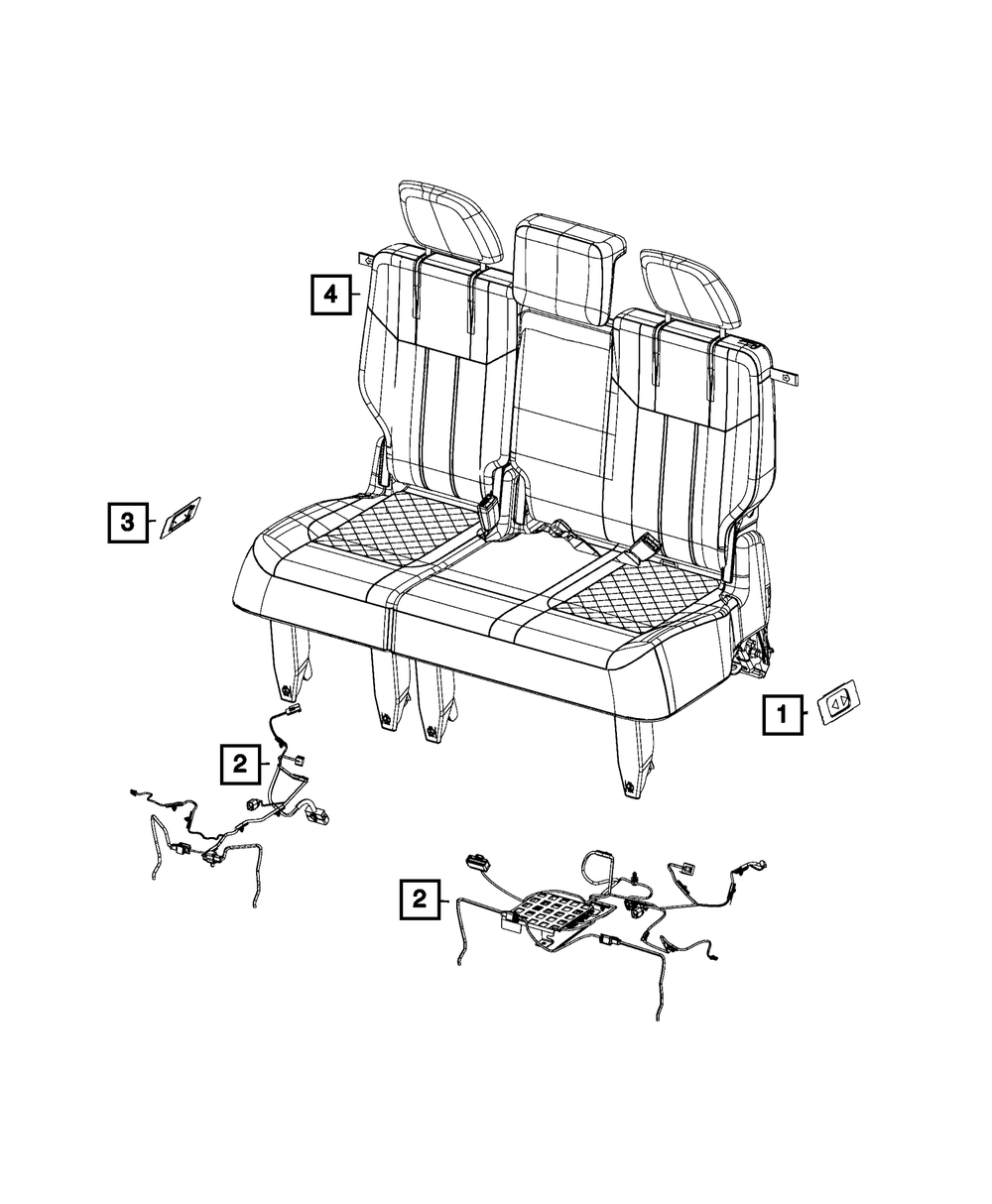 Seat Recline Switch - Mopar (68028292AA)