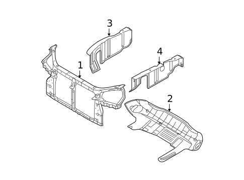 Radiator Support for 2008 Hyundai Tucson #0