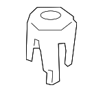 17117588013 - Body: Lower Support Clip for BMW: 740Li, 750i, 750i xDrive, 750Li, 750Li xDrive, 760Li, M6, M6 Gran Coupe Image