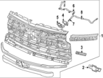 85642139 - : Grille for Chevrolet: Silverado 1500 Image