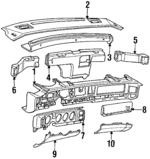 10181824 - Body: Instrument Panel for Pontiac: Firebird Image