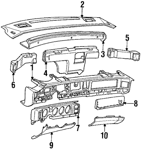 Instrument Panel for 1992 Pontiac Firebird #0