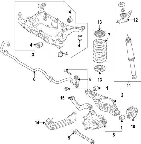 Rear Suspension for 2022 Volvo C40 Recharge #1