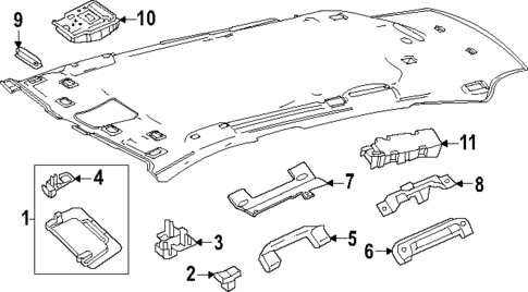 Interior Trim - Roof for 2025 Mercedes-Benz GLC350e #0