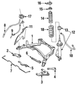 5215264U26 - Suspension: Suspension Shock Absorber for INFINITI: Q45 Image