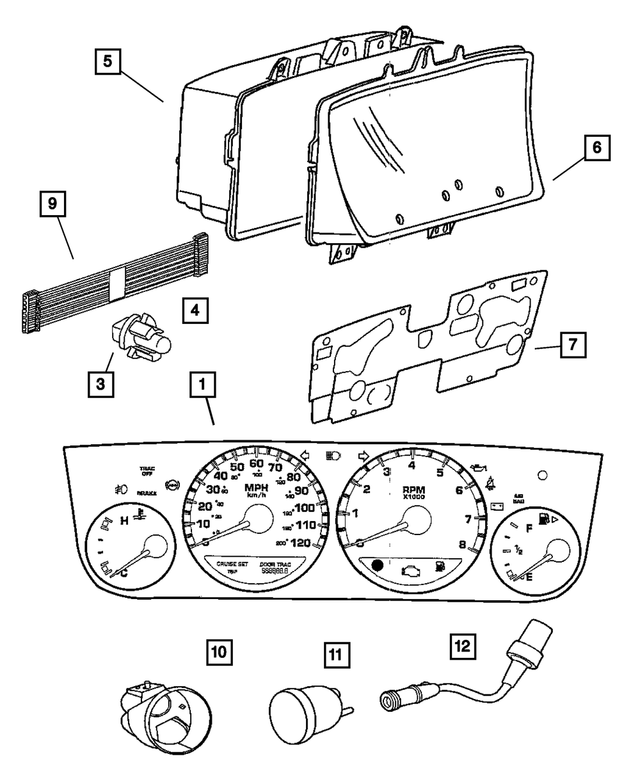« 4671811AN –  : Pan Instr Grp Instr pour Mopar Image »
