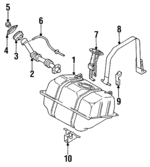 1740610Y10 - : Fuel Sender Unit Mount Strap for Infiniti Image