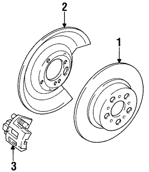 Rear Brakes for 1992 Volvo 960 #1