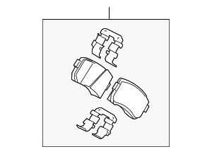583023ZA00 - : Brake Pads Rear for Kia: Optima Image