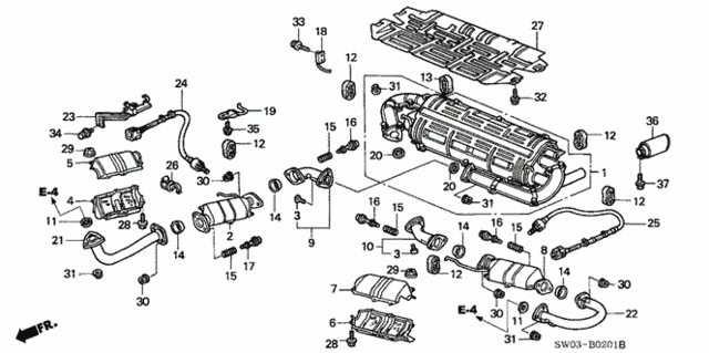 Exhaust Pipe (2) for 2002 Acura NSX #0