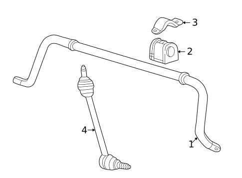Stabilizer Bar & Components for 2002 Ford Thunderbird #0