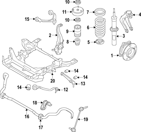 Suspension Components for 2018 BMW X6 #1