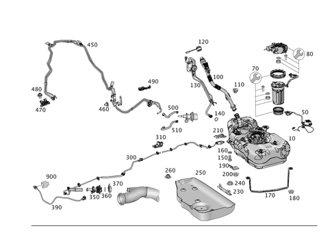 AdBlueÄ‚Â‚Ä¹Ë Container and Lines for 2015 Mercedes-Benz ML250 #0