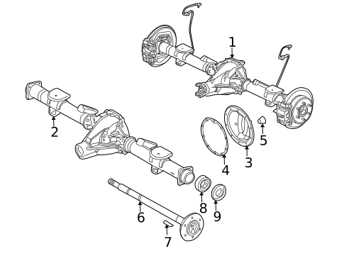 Axle Housing for 2010 Hummer H3 #0