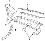 9145121 - Body: Lower Quarter Trim for Volvo: 960, S90 Image