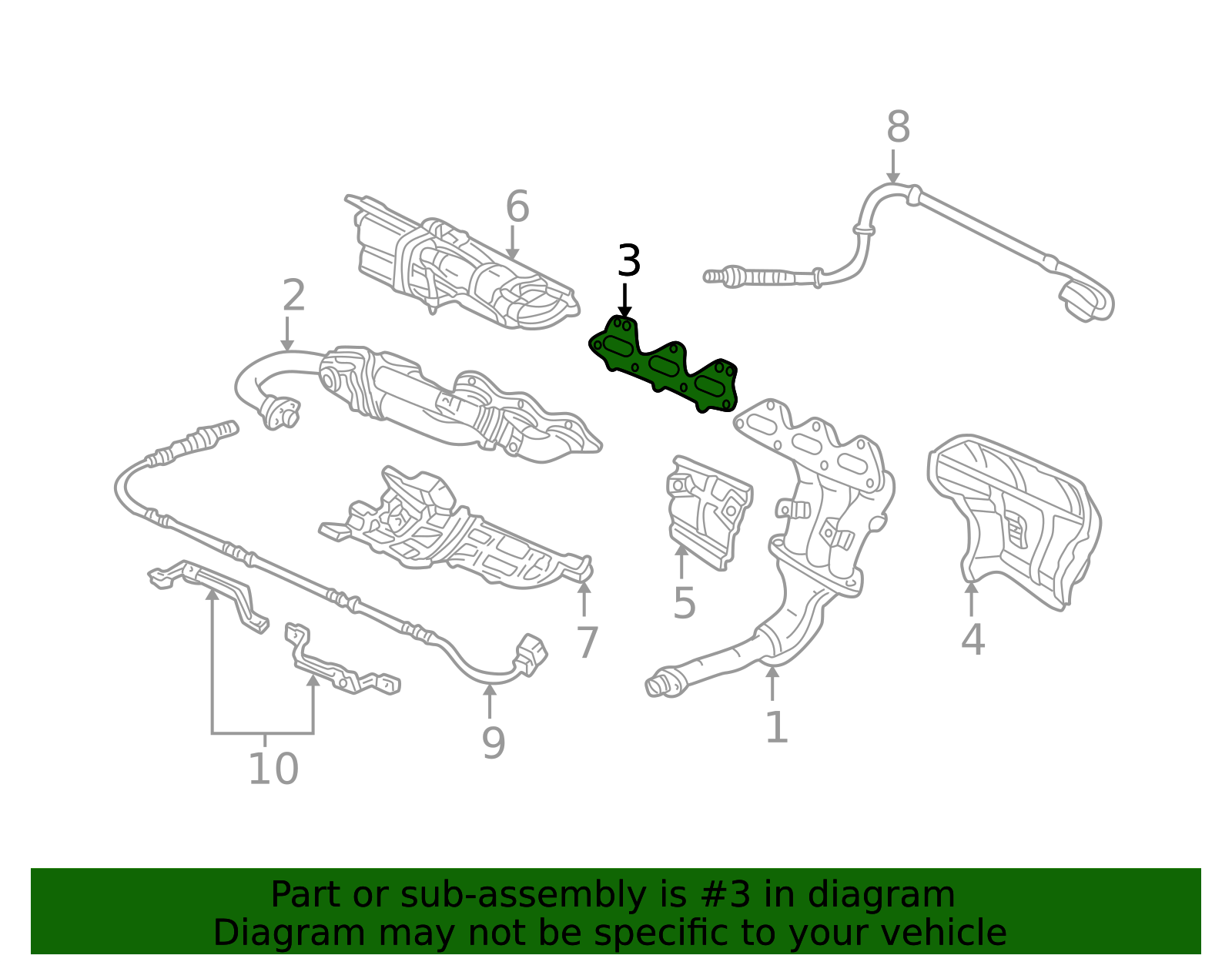 1991-2005 Acura NSX Manifold Gasket 18115-PR7-A02 | OEM Parts Online