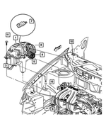6035424 - Fuel: Hex Head Tapping Screw And Washer for Chrysler: Pacifica, Town &amp; Country, Voyager | Dodge: Caravan, Grand Caravan, Ram 1500, Ram 2500, Ram 3500 Image