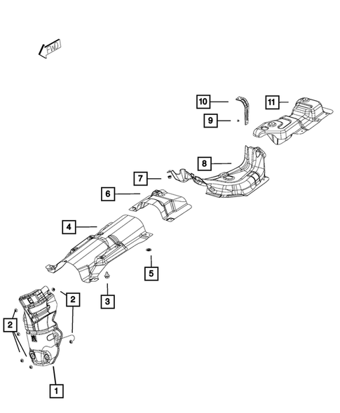 Exhaust System for 2014 Fiat 500L #1