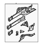 97050190503GRV - Body: Apron/Rail Assembly for Porsche: Panamera Image