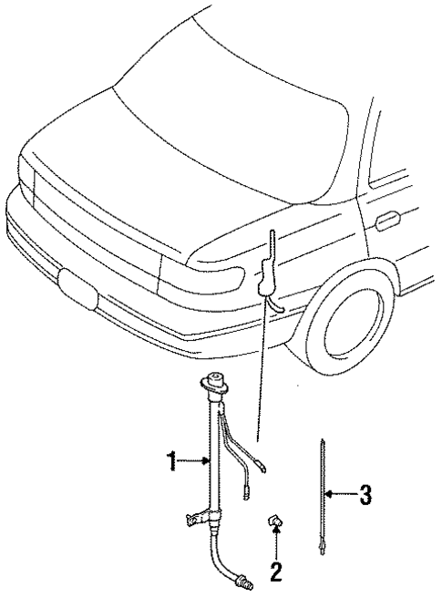 Antenna & Radio for 1994 Kia Sephia #0
