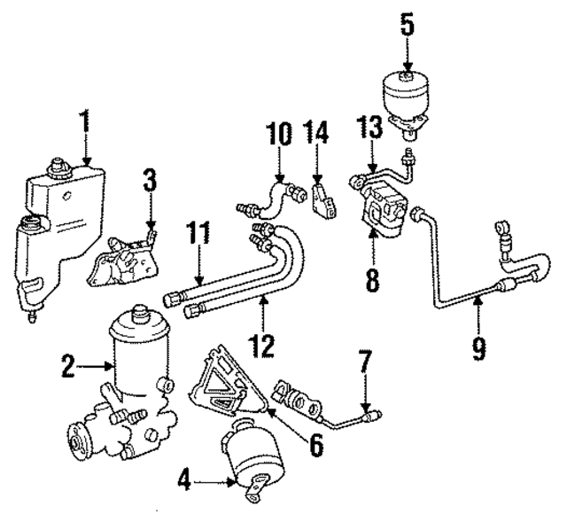 1293200514 - Suspension: Reservoir for Mercedes-Benz Image