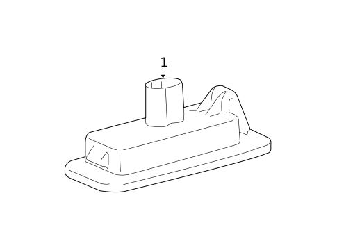 License Lamps for 2015 Lexus LS460 #0