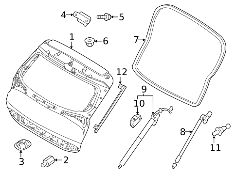 Gate & Hardware for 2023 Kia Sportage #0