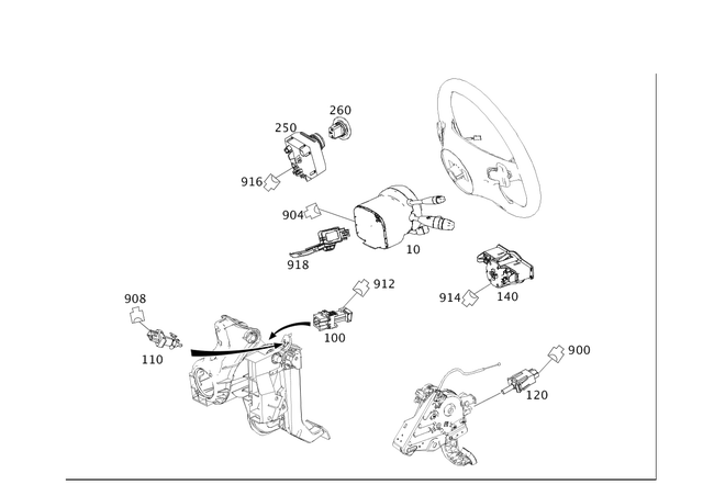 2129001204 - Electrical Equipment and Instruments: Control Unit for Mercedes-Benz: C250, C300, C350, C63 AMG Image image
