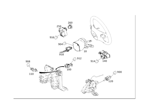 Switch for 2010 Mercedes-Benz C350 #0