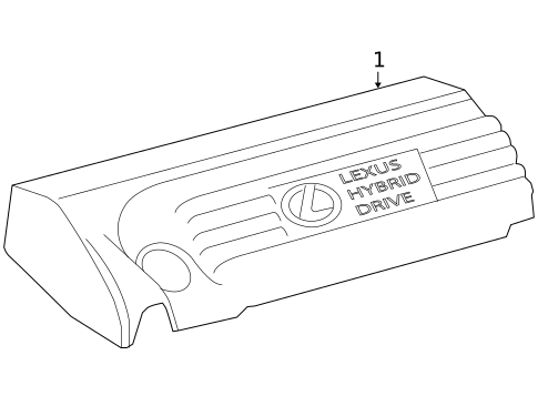Engine Appearance Cover for 2010 Lexus HS250h #0