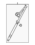 89027344 - : Rear Driver Side Seat Belt Retractor for Saturn: Astra Image