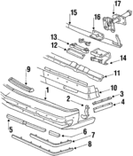 12334964 - Body: Bumper Cover for Buick: Skylark, Somerset, Somerset Regal Image