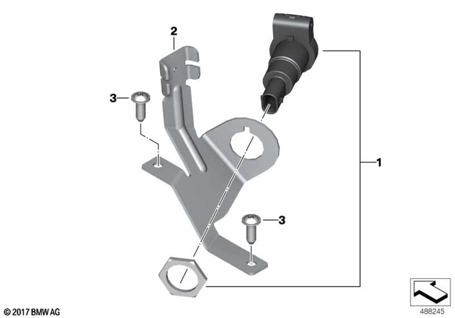 61347714741 - General Electrical System: Plug-in Socket -  for BMW-Motorrad Image
