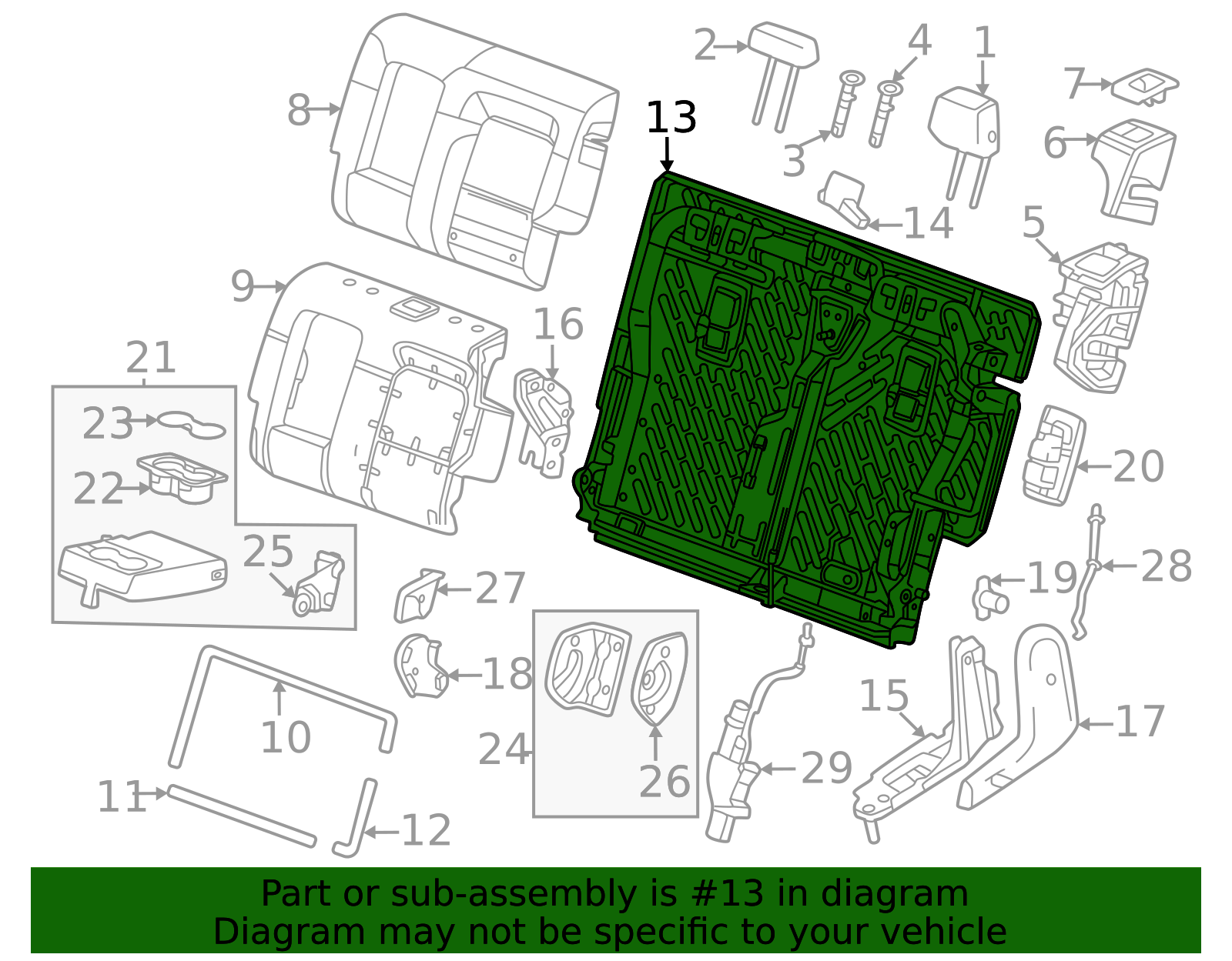 87858514 - 2024-2025 GMC Hummer EV SUV - Seat Back Panel | Partners Chevy