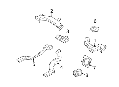 Ducts for 2006 Lincoln Zephyr #0