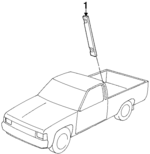 7681301G00 - Body: Drip Molding for Nissan Image