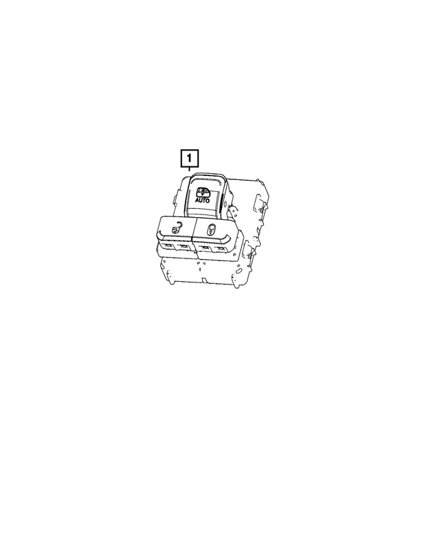 68707388AC - Electrical: Power Window Switch, Right for Mopar Image