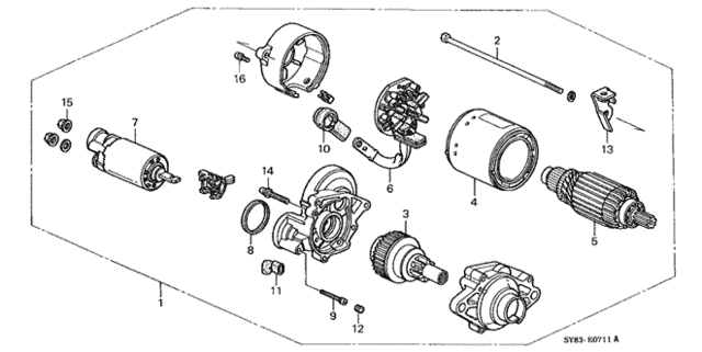 AT Starter Motor (2) for 1997 Acura CL #0