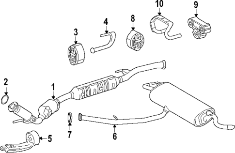 Exhaust Components for 2024 Lexus NX350h #3