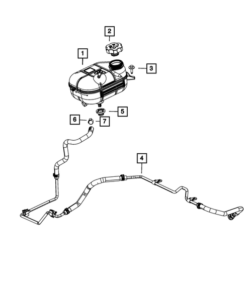 Engine Coolant Reservoir (Bottle) for 2016 Dodge Dart #0